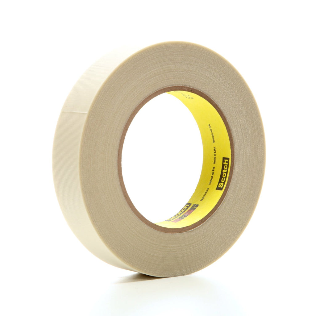 3M Glass Cloth Tape 361 White, 1 in x 60 yd 7.5 mil, 36 per case