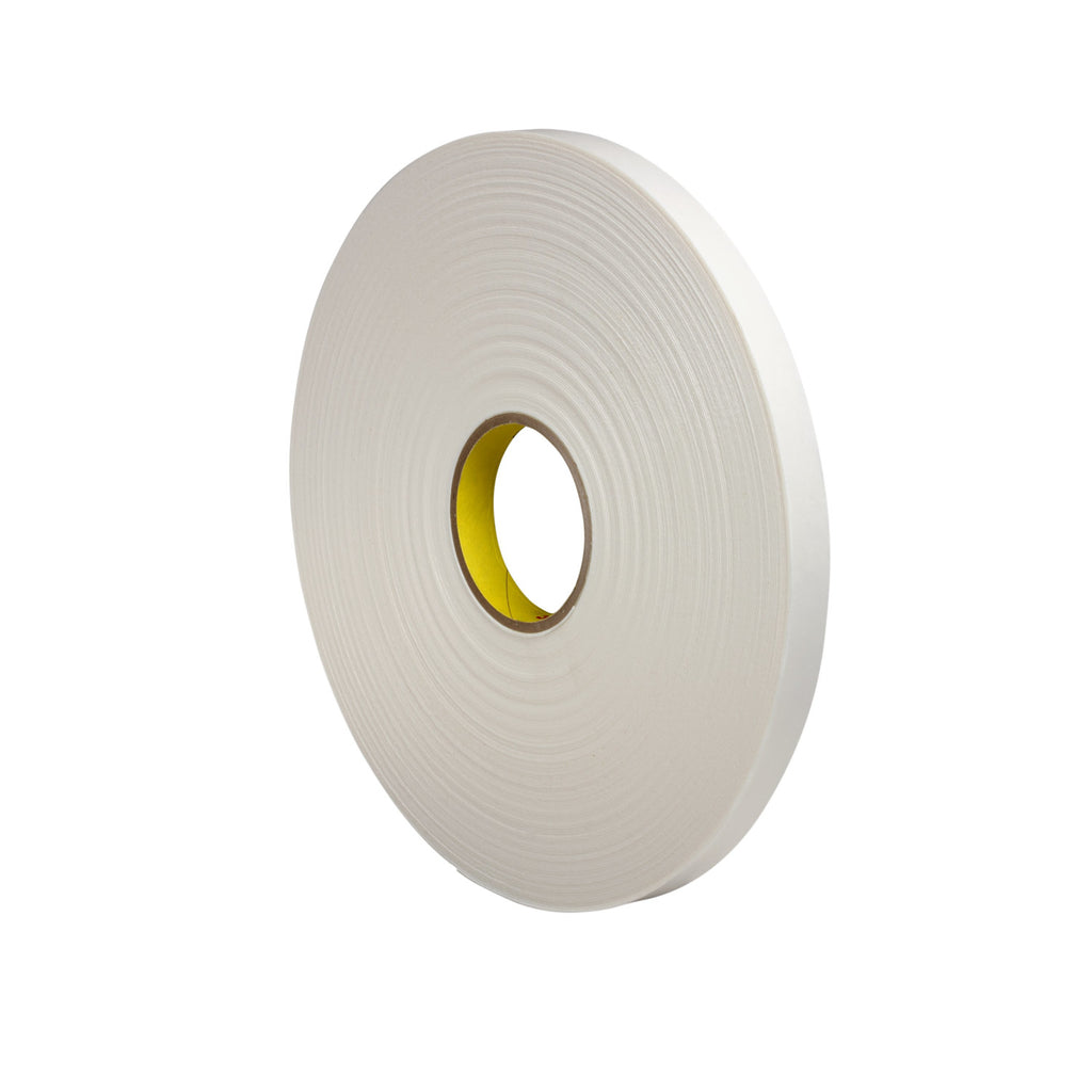 3M Urethane Foam Tape 4104 Natural, 1 in x 18 yd 64.0 mil, 9 per