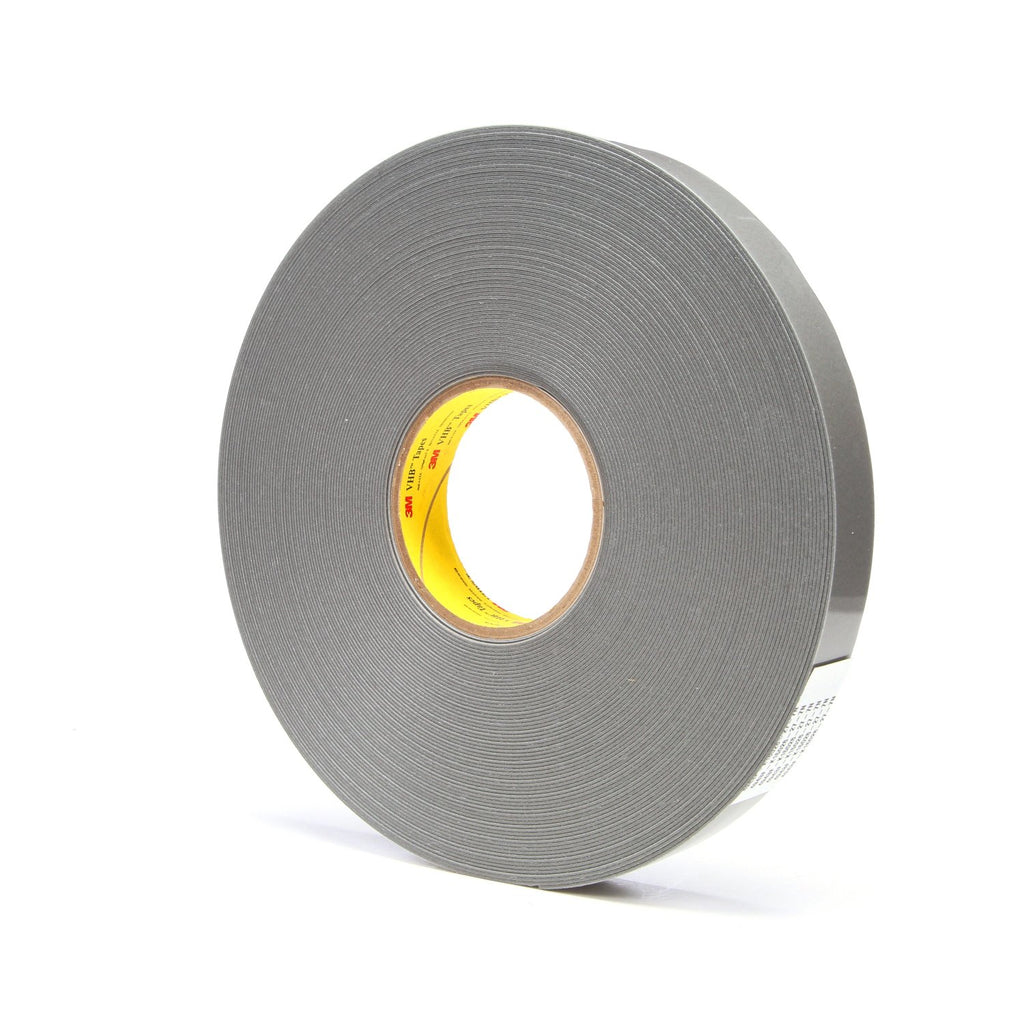 3M VHB Tape 4957F Gray, 1 in x 36 yd 62 mil, 9 per case