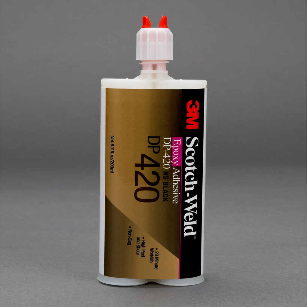 3M Scotch-Weld Epoxy Adhesive DP420 Black DuoPak, 200 mL
