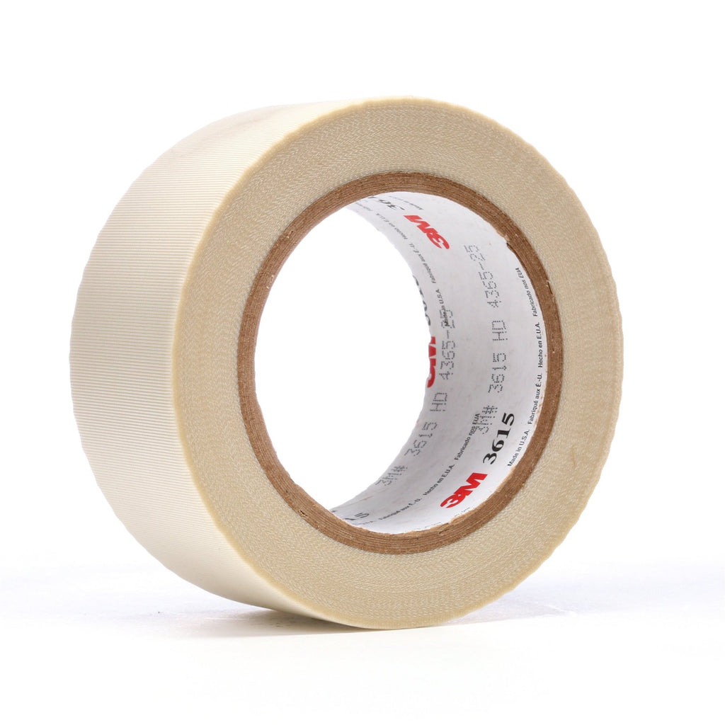 3M General Purpose Glass Cloth Tape 3615 White, 2 in x 36 yd 4.0