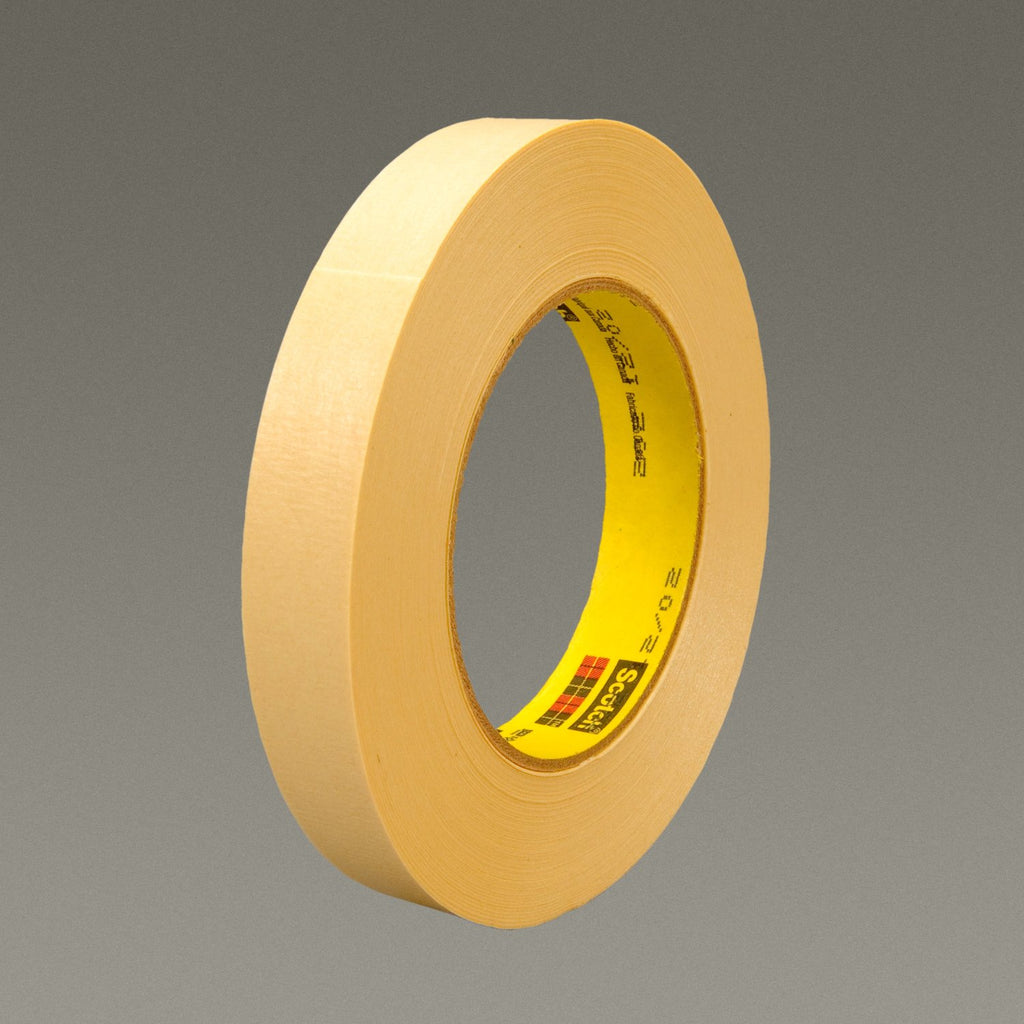 Scotch Crepe Masking Tape 202 Natural, 18 mm x 55 m, 48 per case