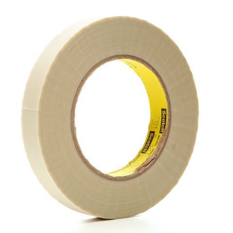 3M Glass Cloth Tape 361 White, 3/4 in x 60 yd 7.5 mil, 48 per ca