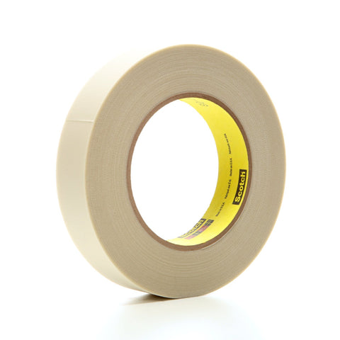 3M Glass Cloth Tape 361 White, 1 in x 60 yd 7.5 mil, 36 per case