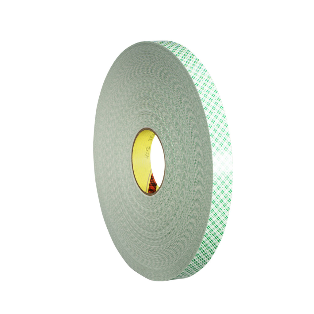 3M Double Coated Urethane Foam Tape 4032 Off-White, 3/8 in x 72