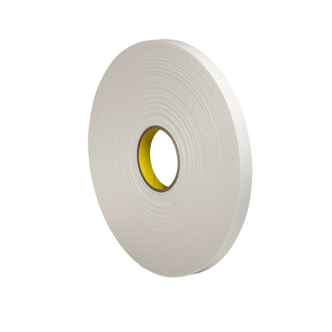 3M Urethane Foam Tape 4104 Natural, 1 in x 18 yd 64.0 mil, 9 per
