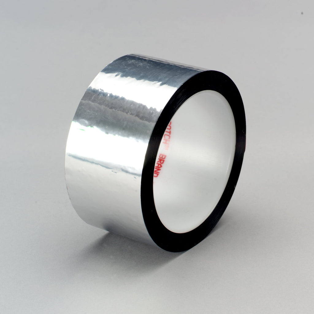 3M Polyester Film Tape 850 Silver, 3/8 in x 72 yd 1.9 mil, 96 pe