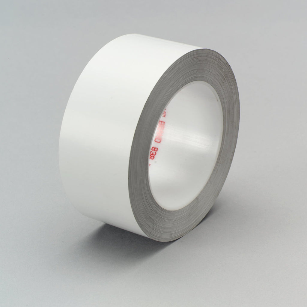 3M Weather Resistant Film Tape 838 White, 1 in x 72 yd, 36 per c