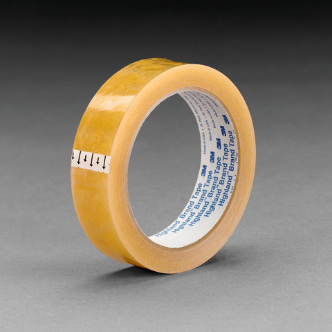 3M Highland Transparent Tape 5910 Clear, 3/8 in x 2592 in, 12 pe