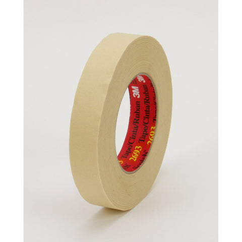 3M Glass Cloth Tape 361 White, 3/4 in x 60 yd 7.5 mil, 12 per ca