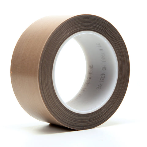 3M PTFE Glass Cloth Tape 5451 Brown, 2 in x 36 yd 5.3 mil, 6 per