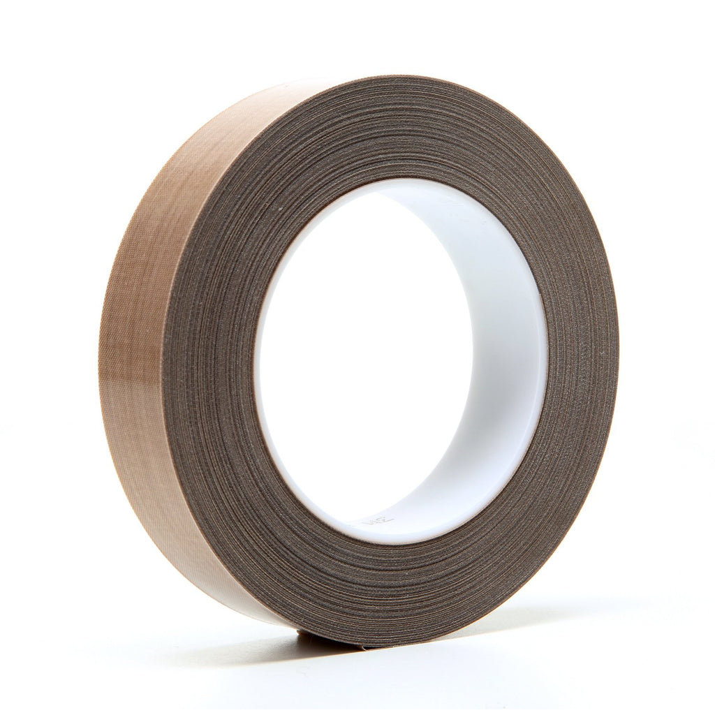 3M PTFE Glass Cloth Tape 5453 Brown, 1 in x 36 yd 8.3 mil, 9 per