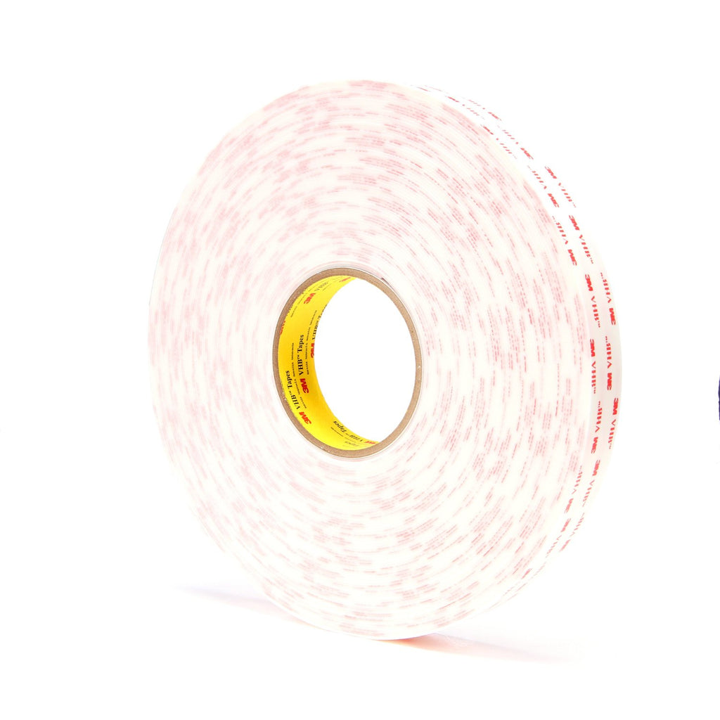 3M VHB Tape 4945 White, 1 in x 36 yd 45 mil, 9 per case