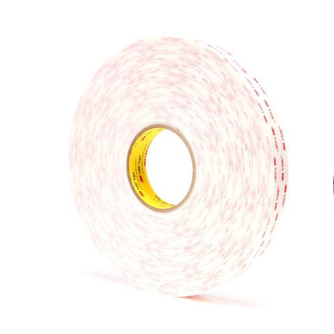 3M VHB Tape 4945 White, 1 in x 36 yd 45 mil, 9 per case