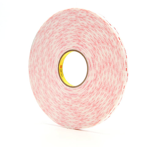 3M VHB Tape 4930 White, 1/2 in x 72 yd 25 mil, 18 per case