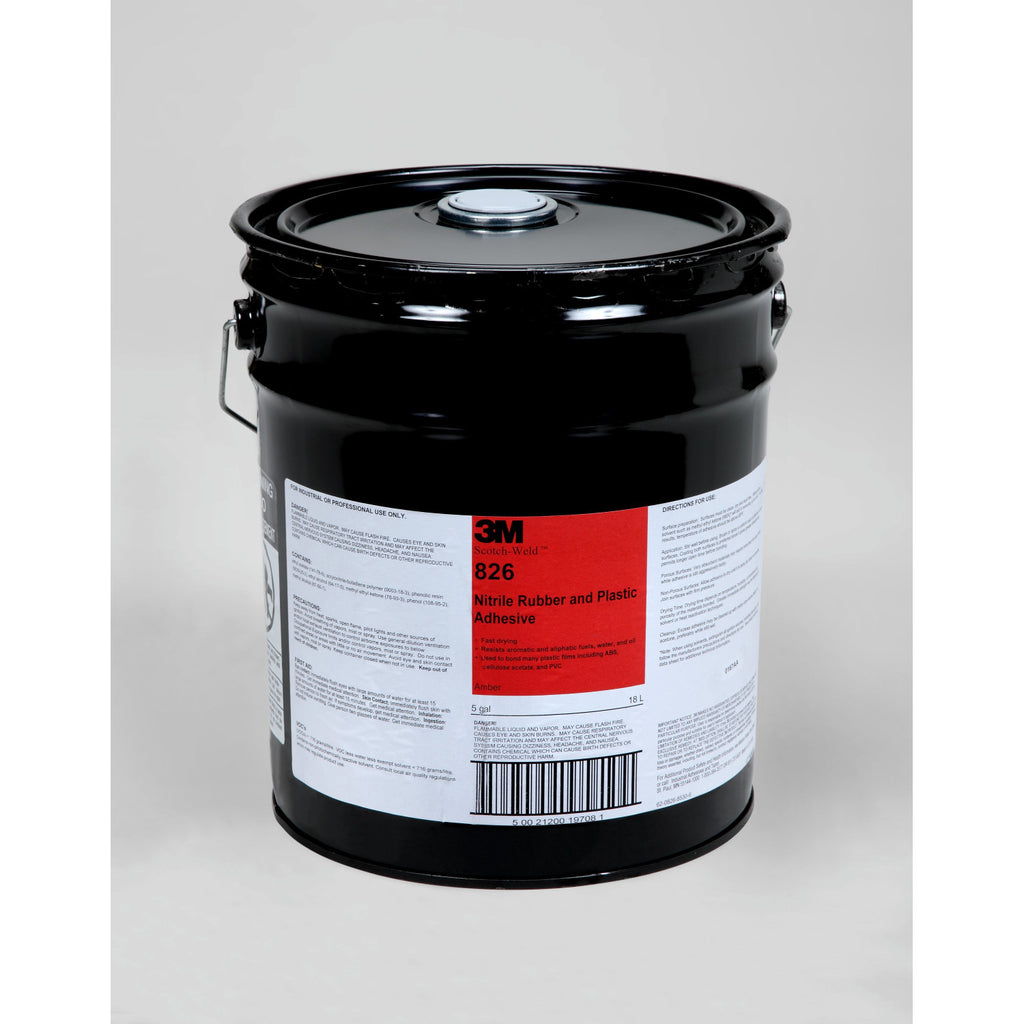 3M Scotch-Weld Nitrile Plastic Adhesive 826, 5 gal