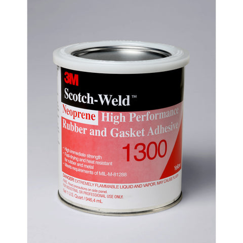 3M Scotch-Weld Neoprene HP Rubber & Gasket Adh 1300 Ylw, 1 qt