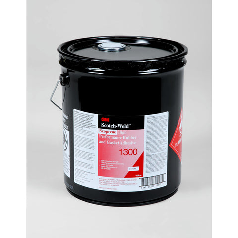 3M Scotch-Weld Neoprene HP Rubber & Gasket Adh 1300 Ylw, 5 gal