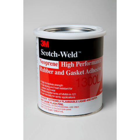 3M Scotch-Weld Neoprene HP Rubber & Gasket Adh 1300L Ylw, 1 qt