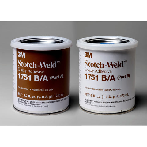 3M Scotch-Weld Epoxy Adhesive 1751 Gray B/A, 1 pt Kit