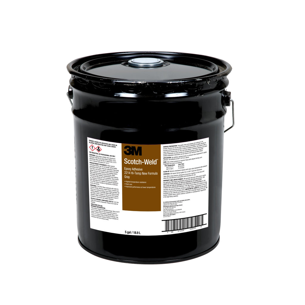 3M Scotch-Weld Epoxy Adhesive 2214 Hi-Temp New Formula, 5 gal