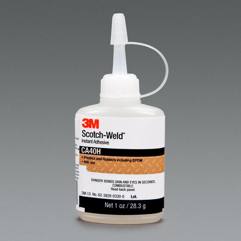 3M Scotch-Weld Instant Adhesive CA40H Yellow, 1 oz/28.3 g Bot