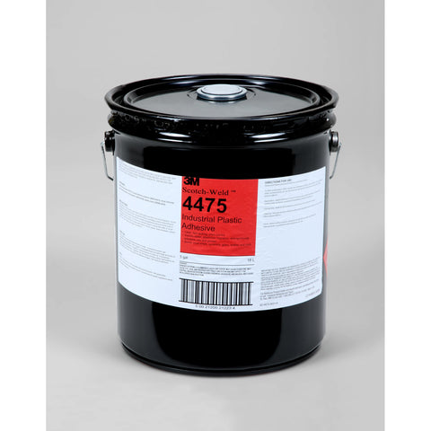 3M Scotch-Weld Industrial Plastic Adhesive 4475 Clear, 5 gal