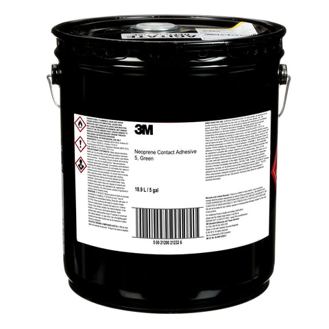 3M Scotch-Weld Neoprene Contact Adhesive 5 Green, 5 gal Pail
