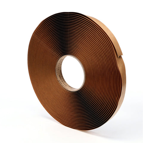 3M Weatherban Sealant Tape 5354 Black, 1/4 in x 1/8 in x 50 ft,