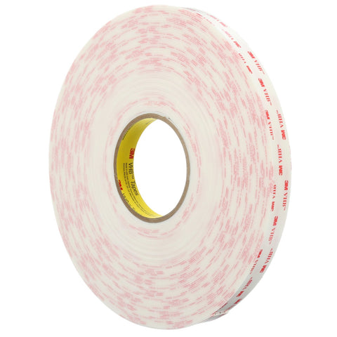 3M VHB Tape 4946 White, 1 in x 36 yd 45 mil, 9 per case
