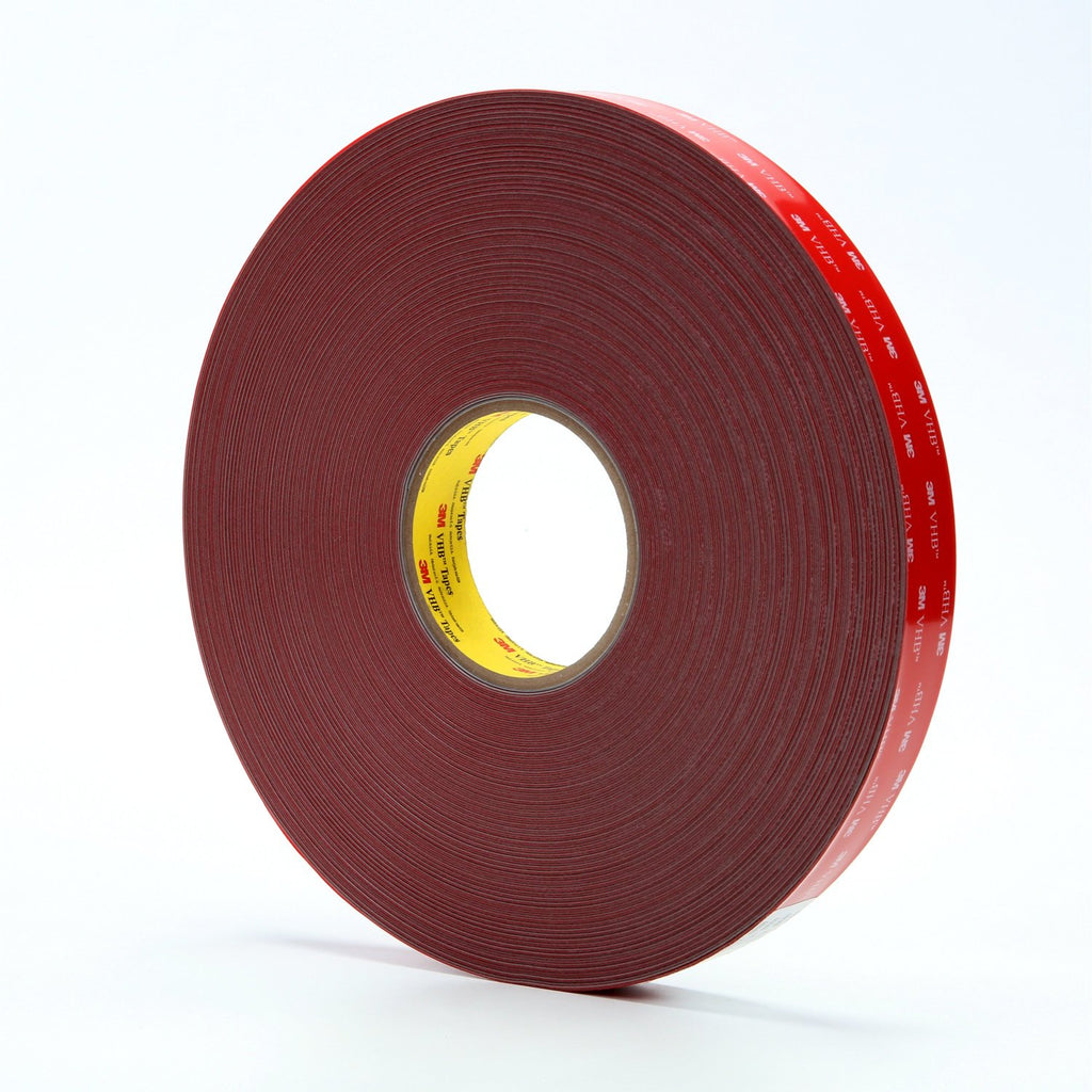 3M VHB Tape 4936F Gray, 1 in x 72 yd 25 mil, 9 per case