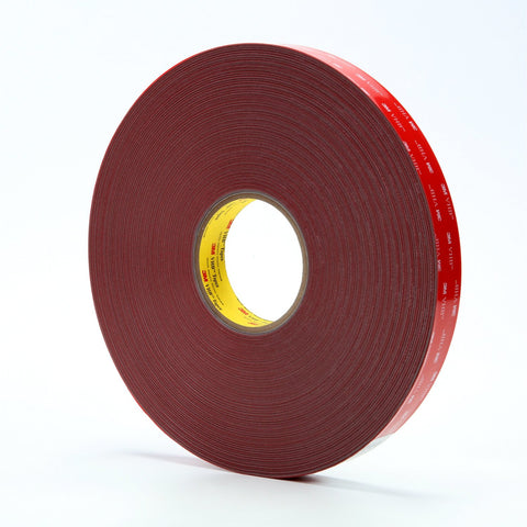 3M VHB Tape 4936F Gray, 1 in x 72 yd 25 mil, 9 per case