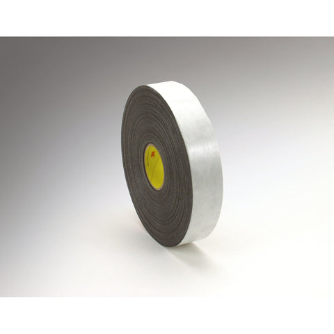 3M Double Coated Polyethylene Foam Tape 4462 Black, 1/2 in x 72