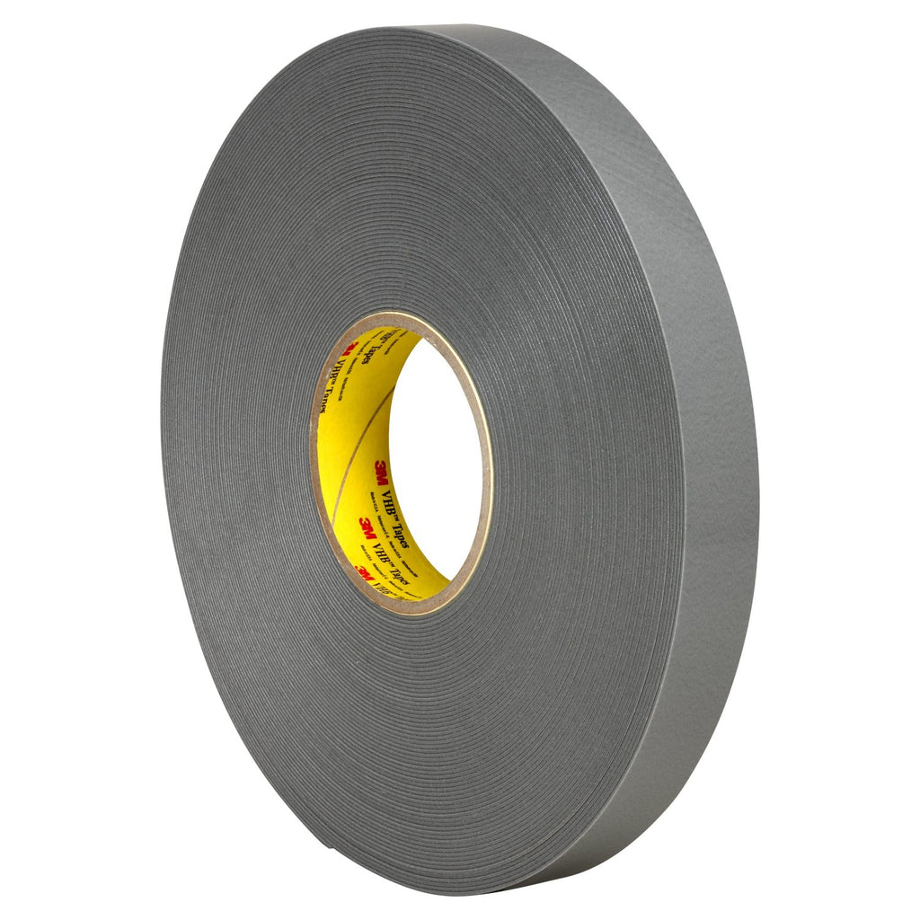 3M VHB Tape 4943F Gray Small Pack, 1/2 in x 36 yd 45.0 mil, 4 pe