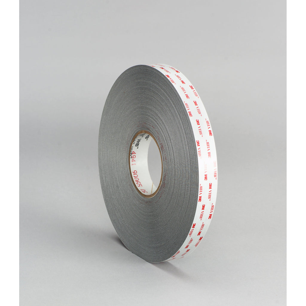 3M VHB Tape 4941 Gray, 7/8 in x 36 yd 45 mil, 12 per case