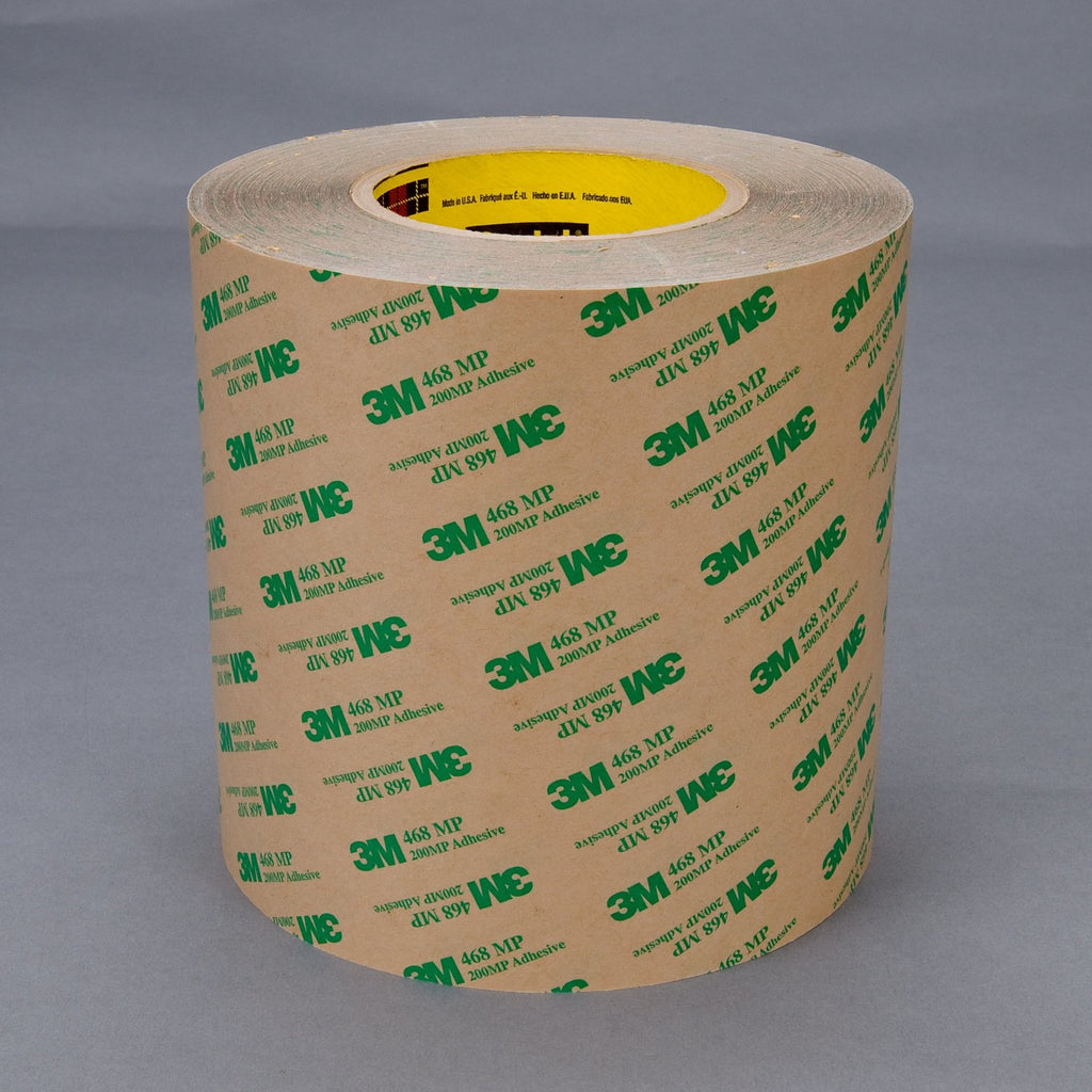 3M Adhesive Transfer Tape 468MP Clear, 12 1/2 in x 180 yd 5.0 mi