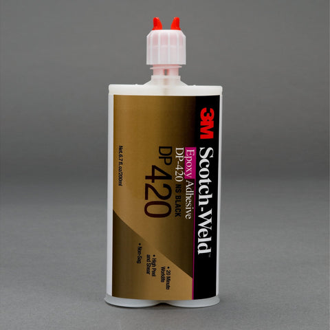3M Scotch-Weld Epoxy Adhesive DP420 Black DuoPak, 200 mL