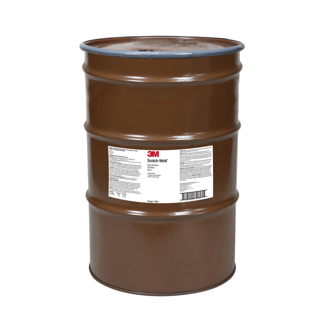 3M Scotch-Weld Epoxy Adhesive 420 Black Part A, 55 gal