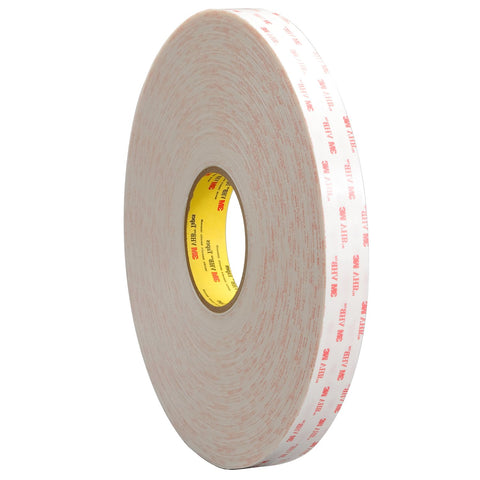 3M VHB Tape 4952 White, 1/4 in x 36 yd 45 mil, 36 per case