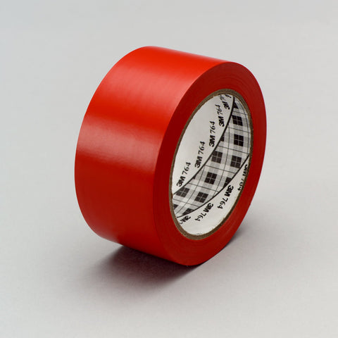 3M General Purpose Vinyl Tape 764 Red, 1 in x 36 yd 5.0 mil, 36