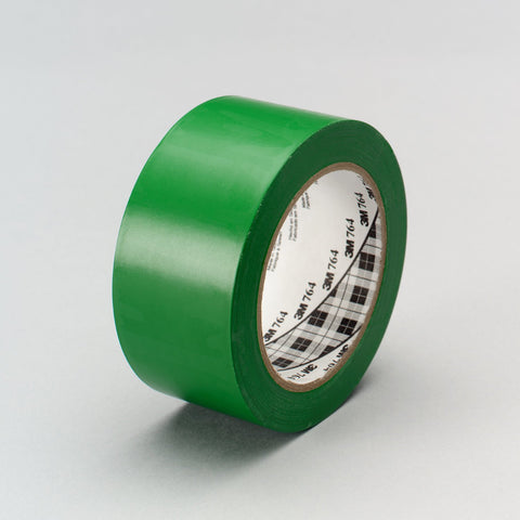3M General Purpose Vinyl Tape 764 Green, 1 in x 36 yd 5.0 mil, 3