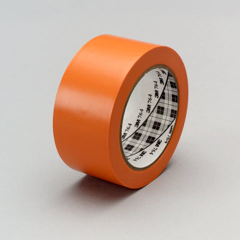 3M General Purpose Vinyl Tape 764 Orange, 1 in x 36 yd 5.0 mil,