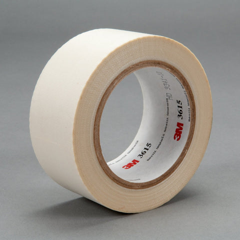 3M General Purpose Glass Cloth Tape 3615 White, 3 in x 36 yd 4.0