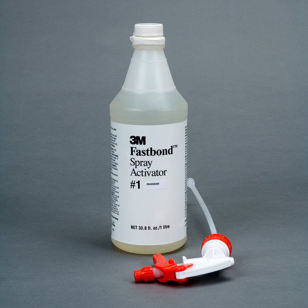 3M Fastbond Spray Activator 1, 1 Liter Spray Bottle, 6 per case