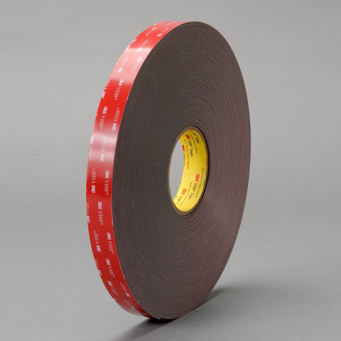 3M VHB Tape 4919F Black Small Pack, 3/4 in x 72 yd 25.0 mil, 3 p