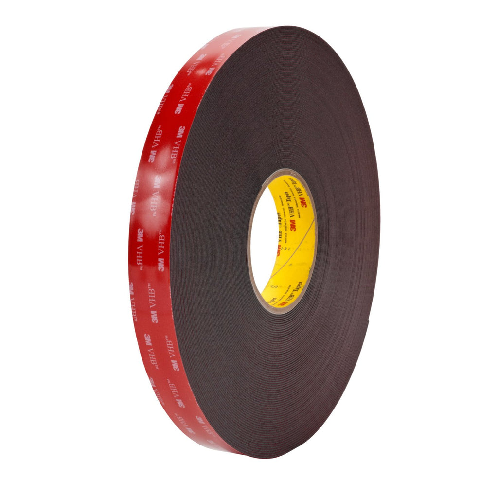 3M VHB Tape 5952 Black, 1/2 in x 36 yd 45 mil, 18 per case