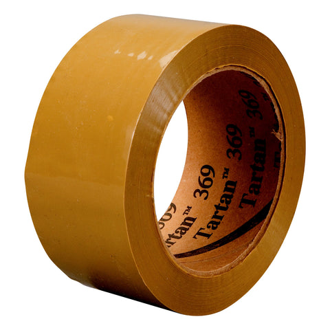 Tartan Box Sealing Tape 369 Tan, 48 mm x 50 m, 6 per box 6 boxes